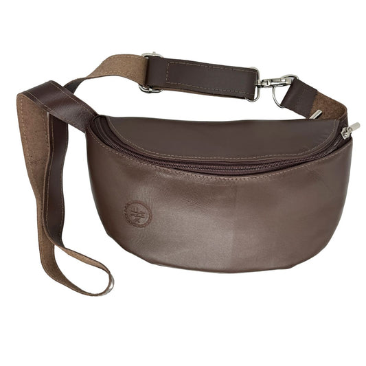 Leather Fanny Pack, Light Brown