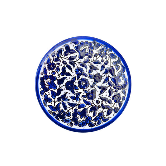 Ceramic Round Plate (5”) - Classic Blue