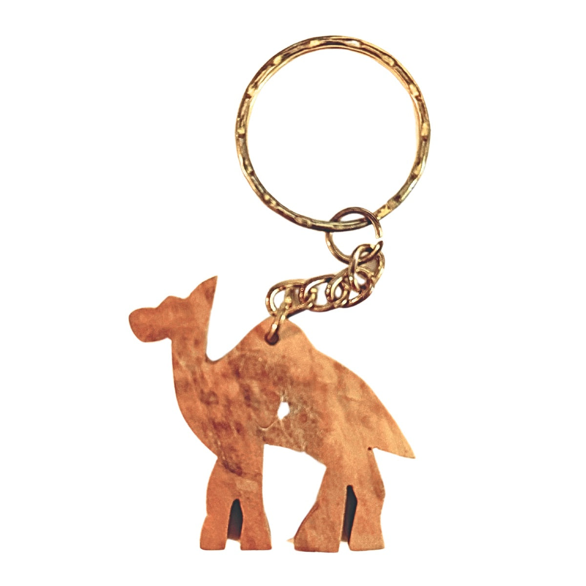 Olive Wood Camel Key Chain