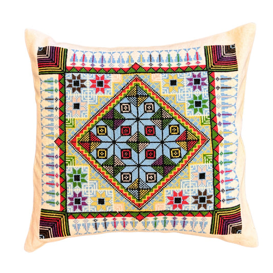 Embroidered Pillow Cover - Qamar
