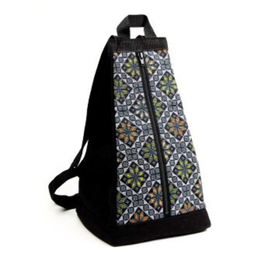 Embroidered Backpack - Grey