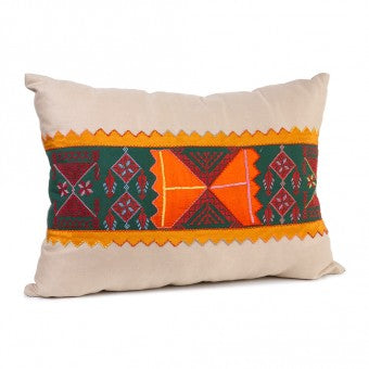 Embroidered Pillow - Tashreem Camel