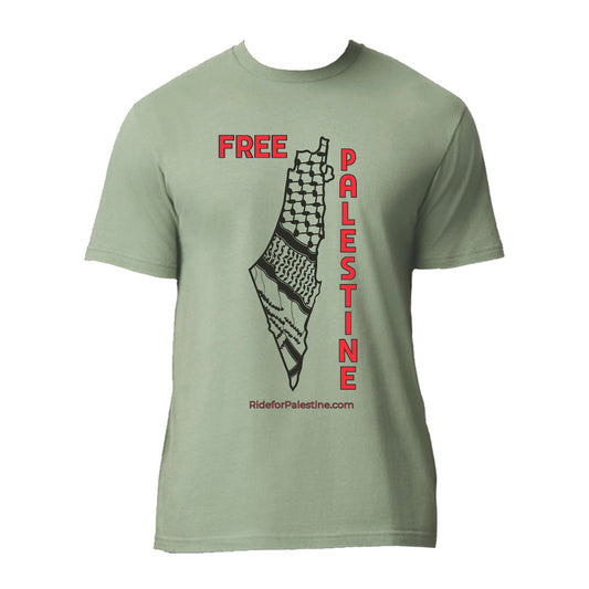 T-Shirt - Free Palestine with Map