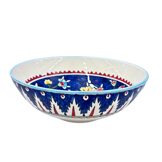 Ceramic Serving Bowl (10”) - Peacock (blue)