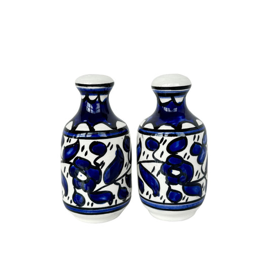 Ceramic Salt & Pepper Shakers Blue