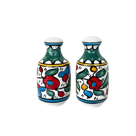 Ceramic Salt & Pepper Shakers Teal