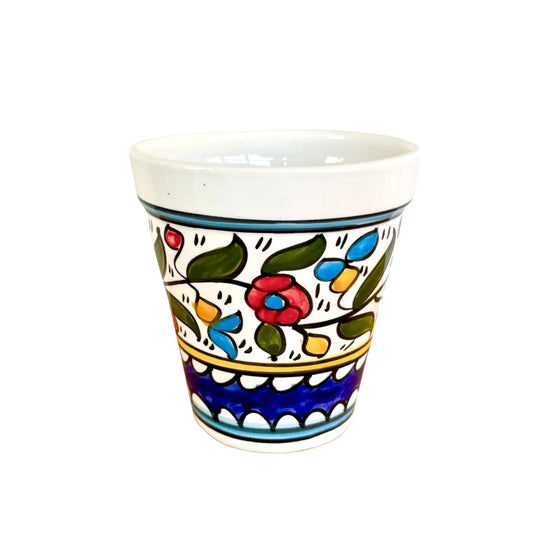 Ceramic Flower Pot (6”) - Multicolor