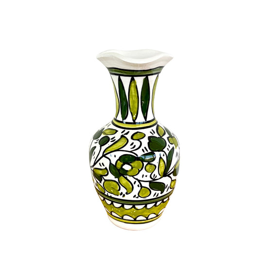 Ceramic Vase (7") - Green