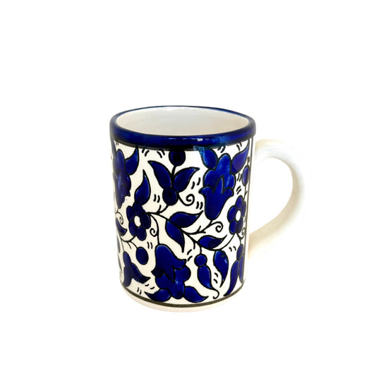 Ceramic Mug w/Handle- Classic Blue