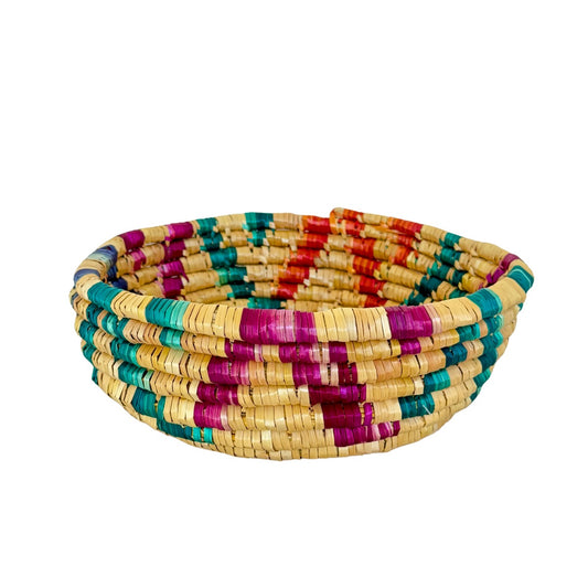 Basket by Women in Salfit (10") Four Color Star