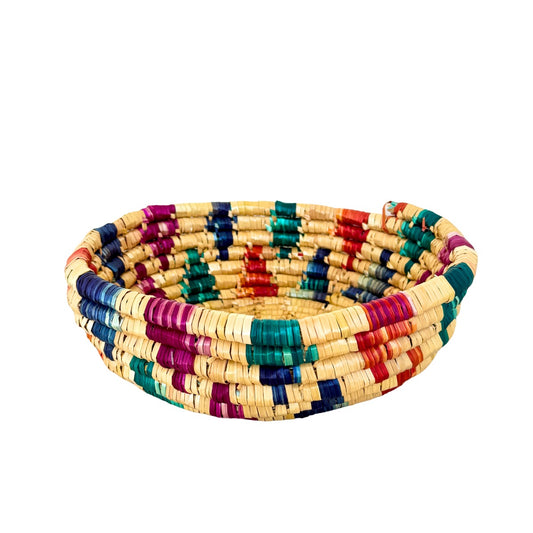 Basket by Women in Salfit (10") - Four Color