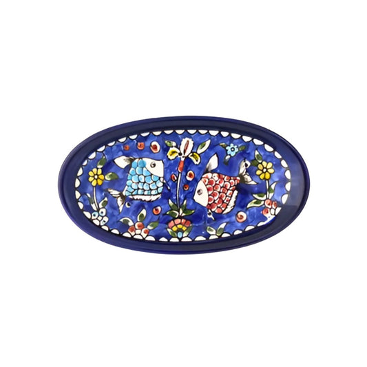 Ceramic Soap Dish - Blue Fish
