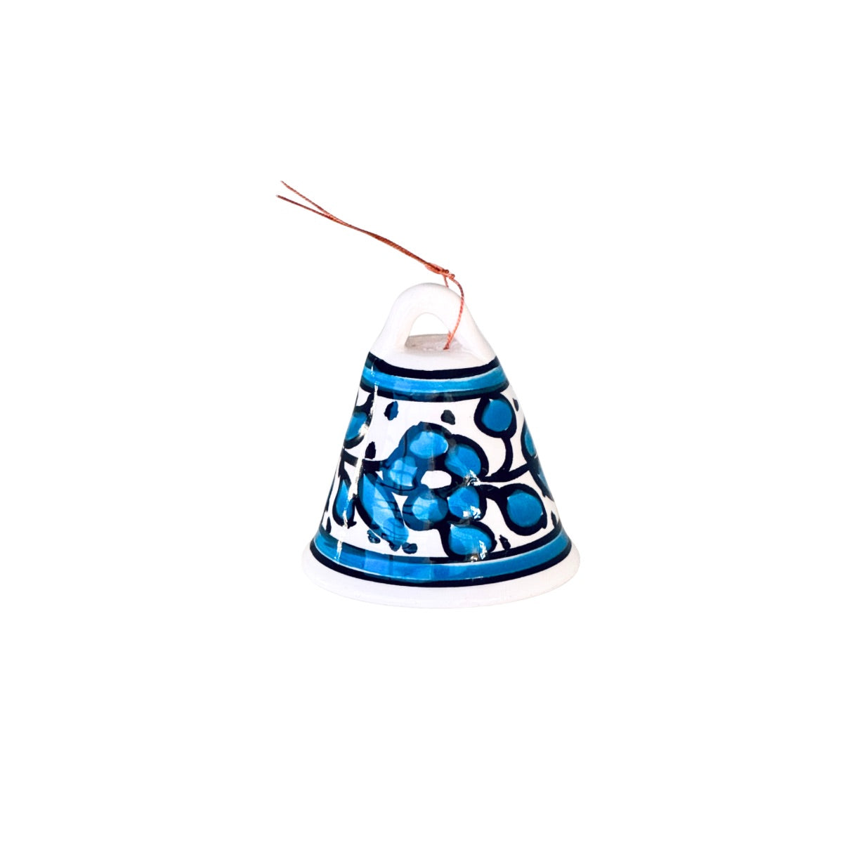 Ceramic Bell Ornament - Light Blue