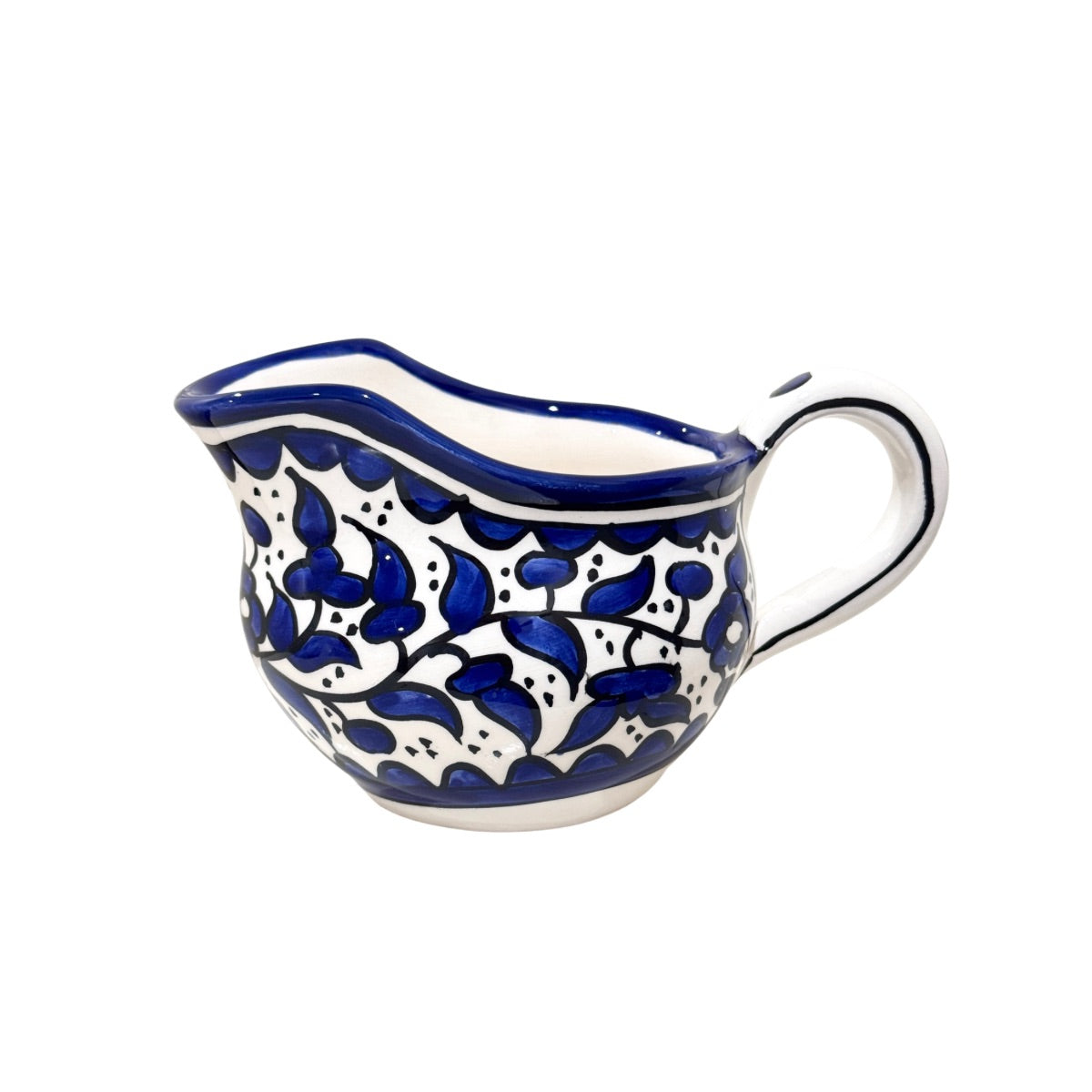 Ceramic Gravy Boat 5” - Classic Blue