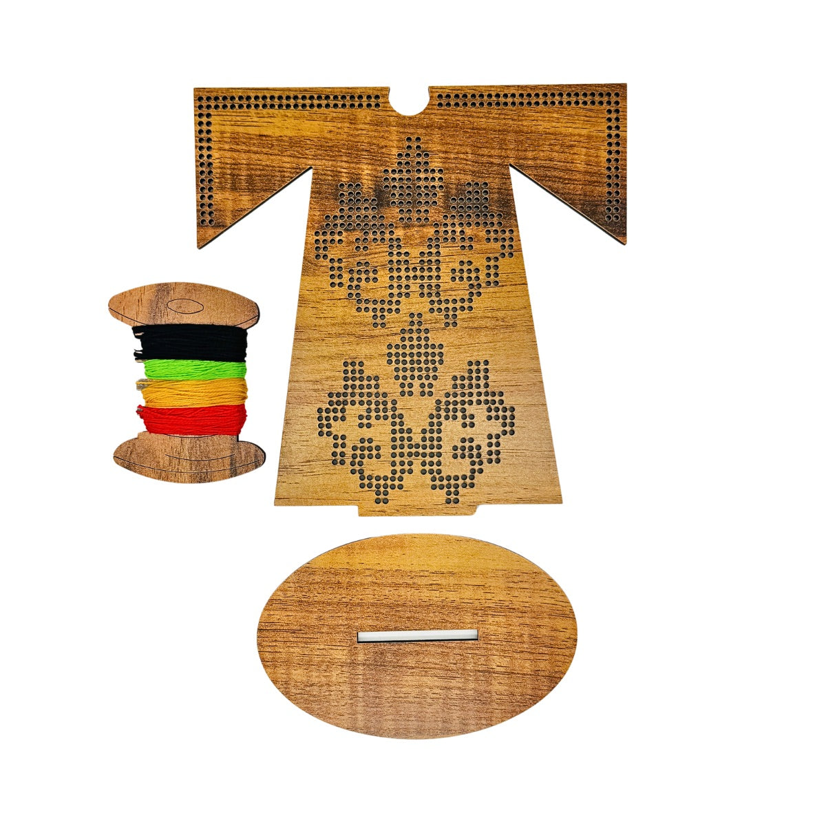 Wooden Thobe w/DIY Tatreez