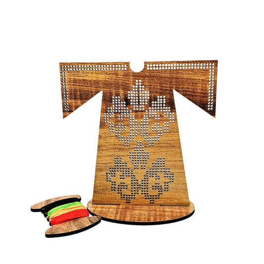 Wooden Thobe w/DIY Tatreez