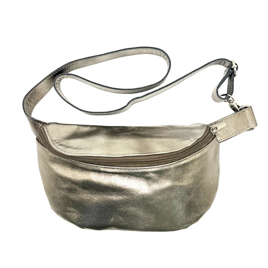 Leather Fanny Pack - Metallic