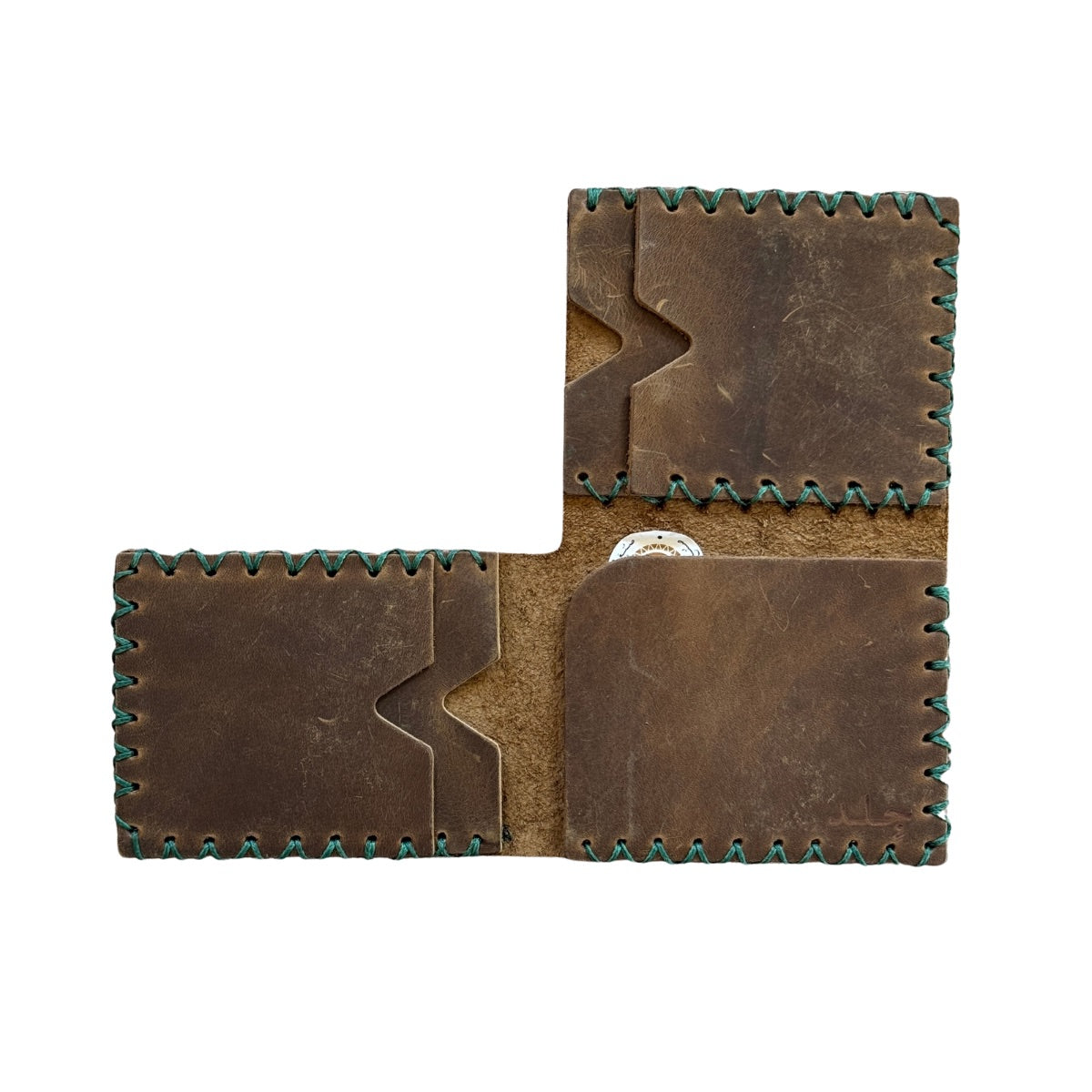 Leather Wallet With 3 Pockets