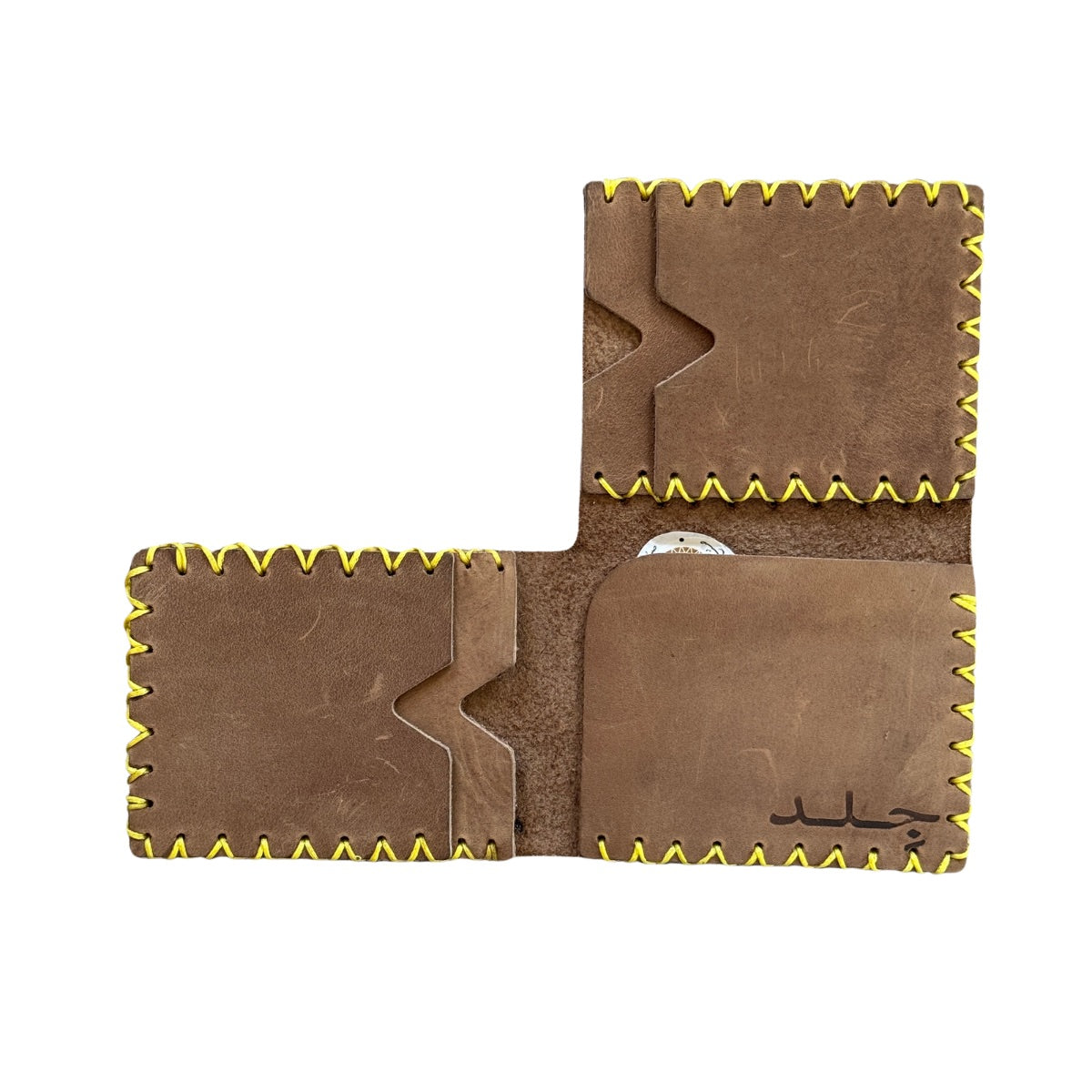 Leather Wallet With 3 Pockets