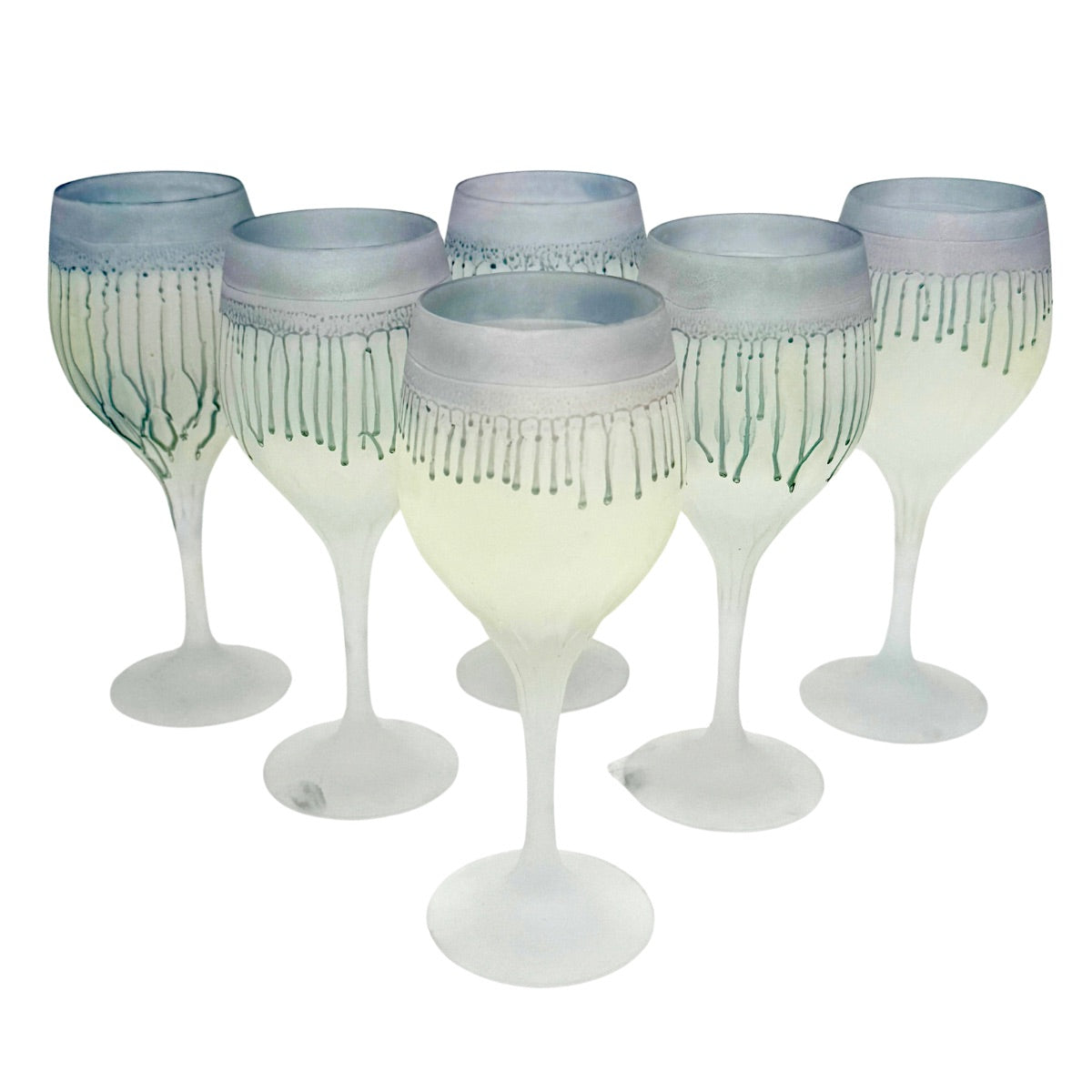 Phoenician Stemmed Glasses, Set of Six