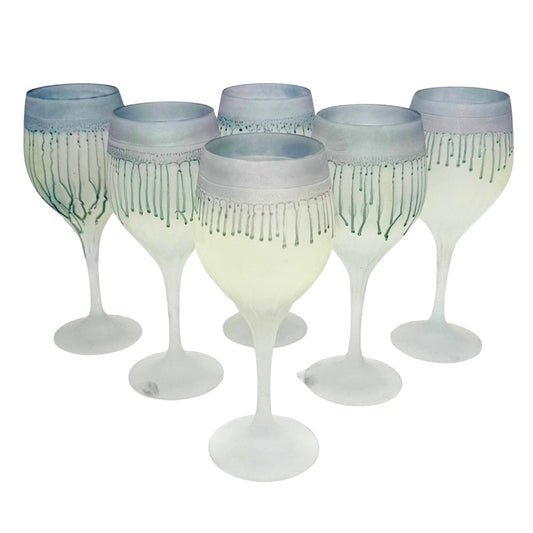 Phoenician Stemmed Glasses, Set of Six