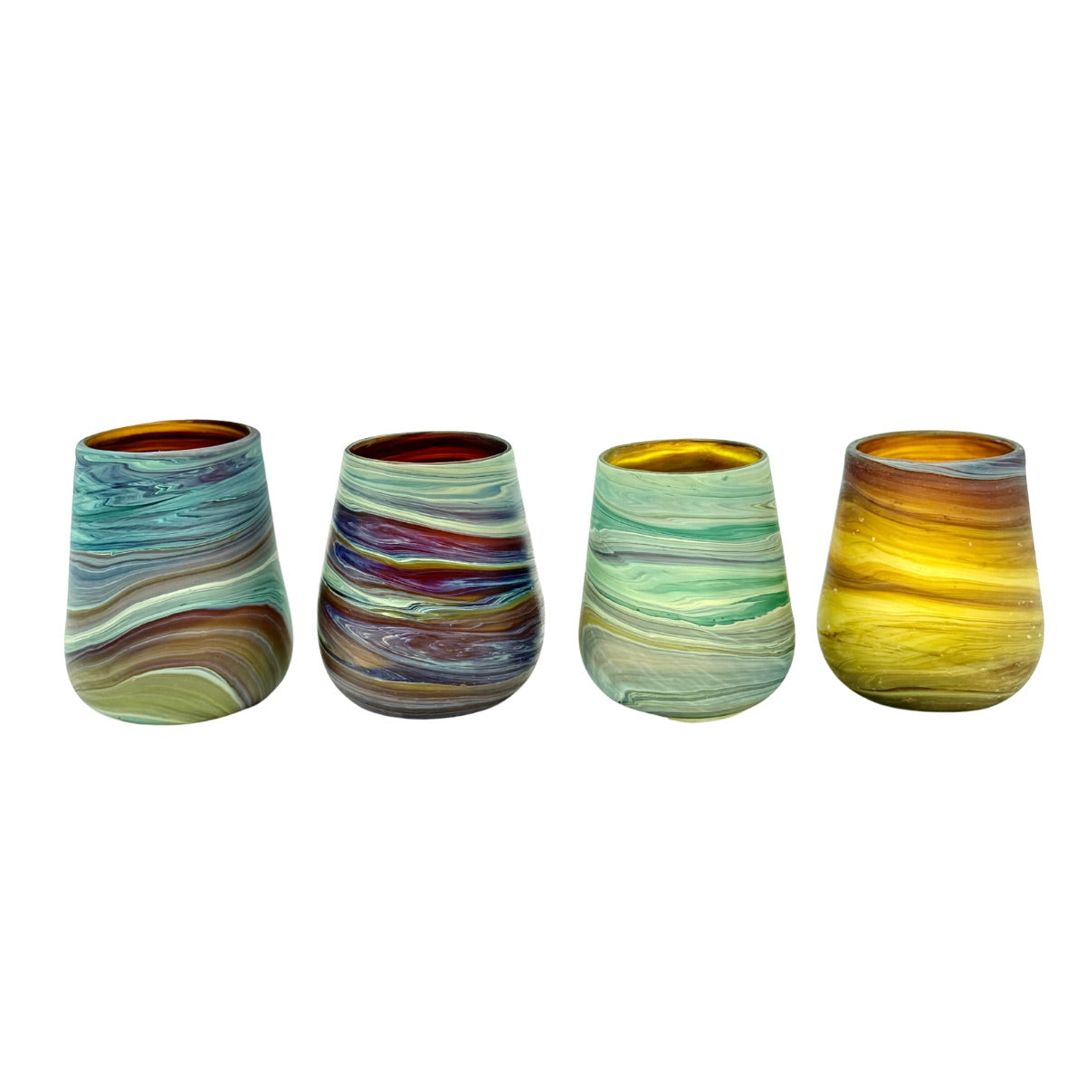 Stemless Glass - Phoenician Design