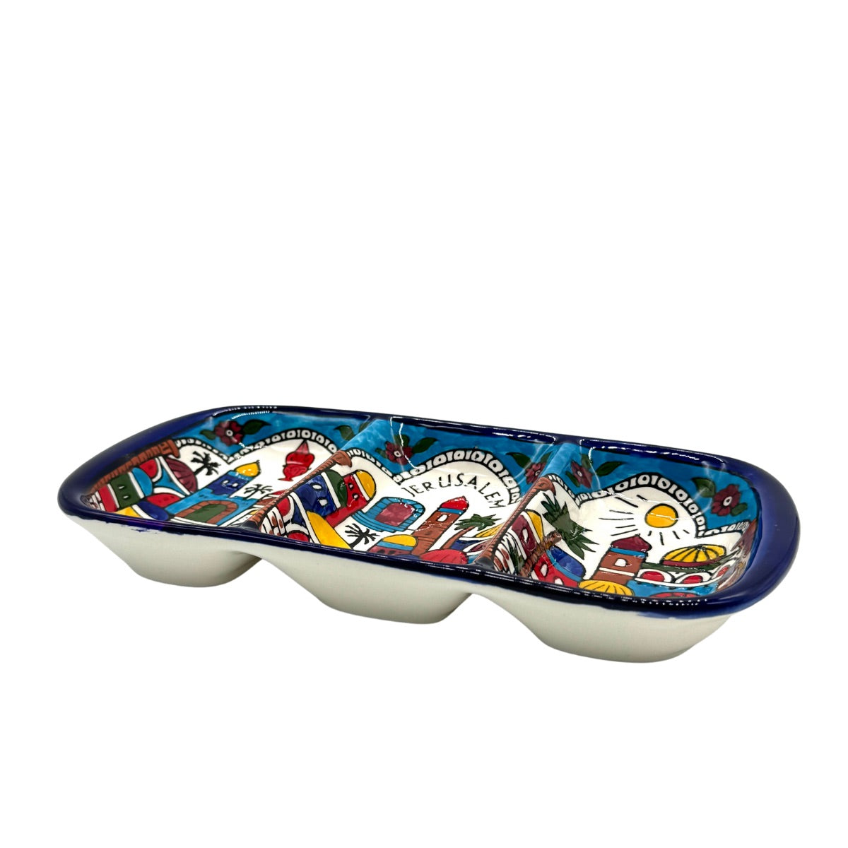 Tri-Split Serving Dish - Jerusalem