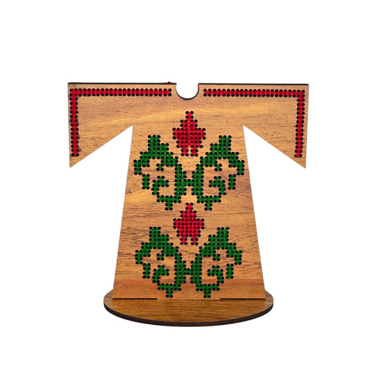 Wooden Thobe w/Tatreez