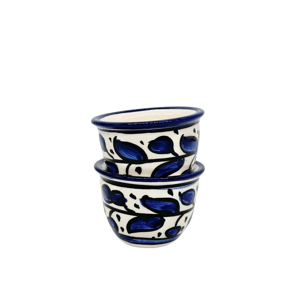 Espresso Cups (No handle)- Set of 2 - Blue