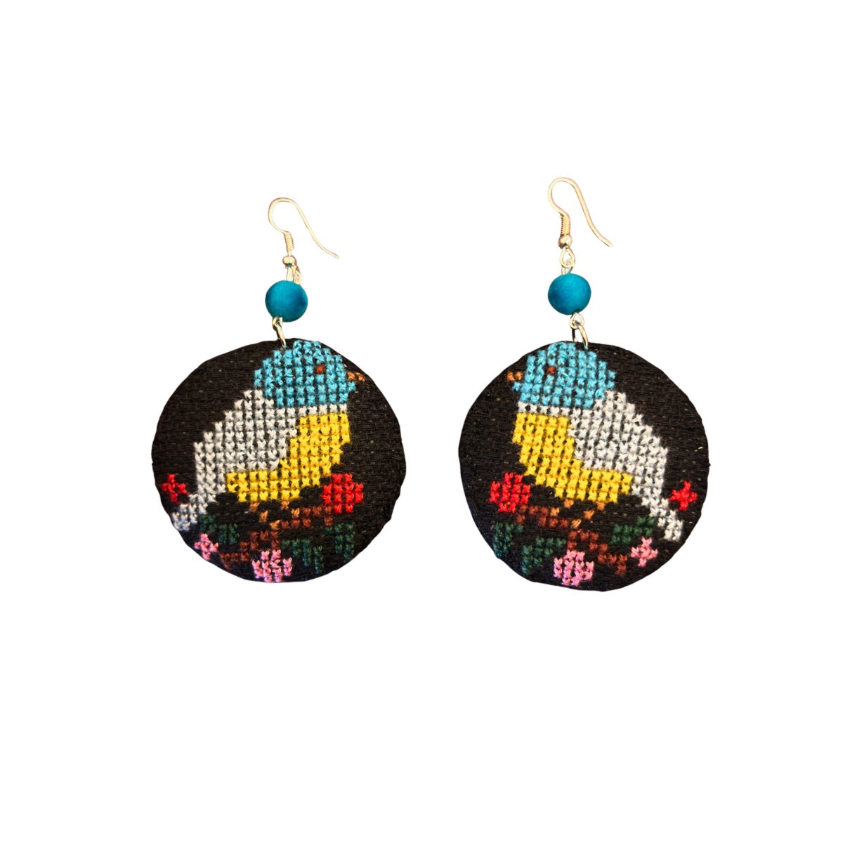 Tatreez Earrings - Bird