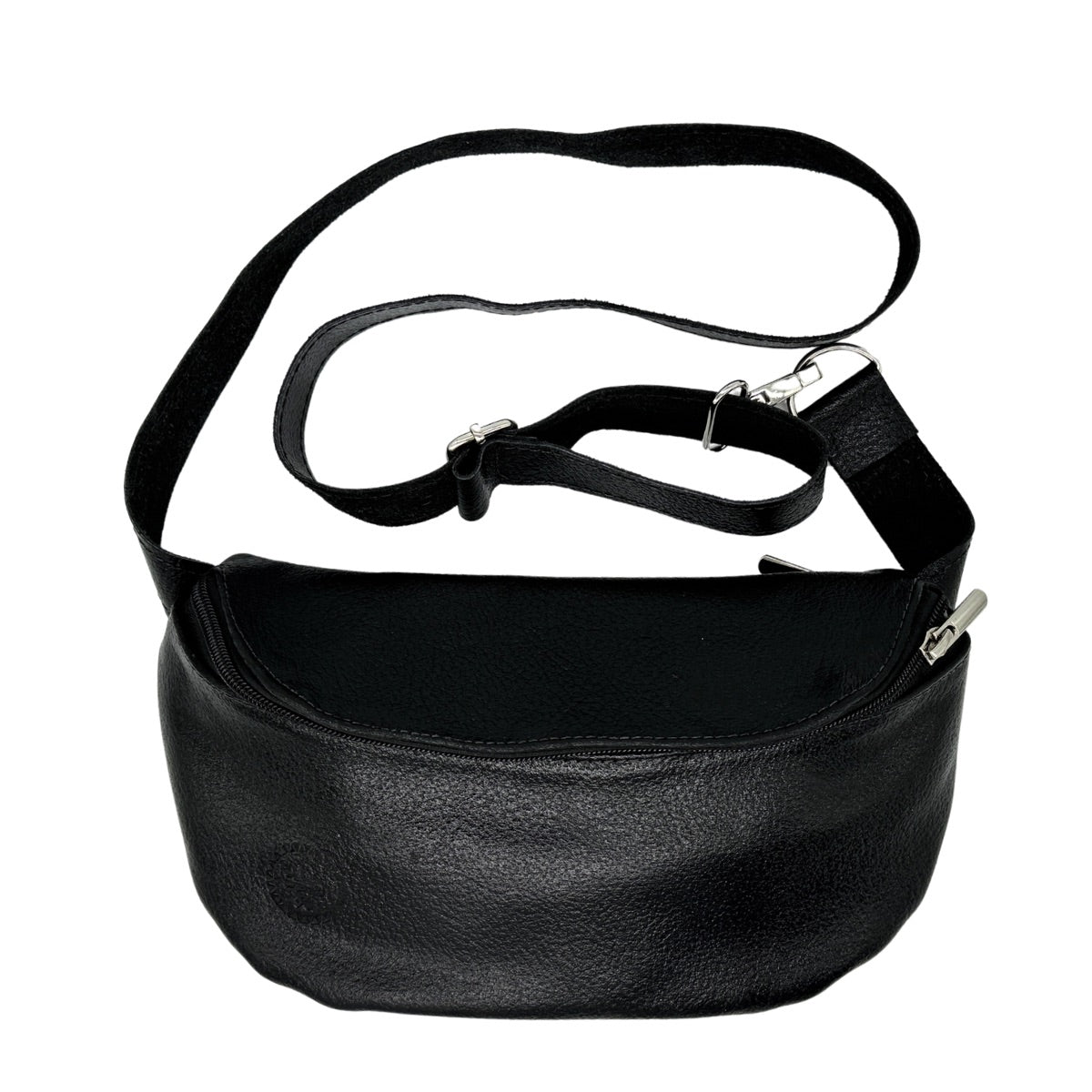 Leather Fanny Pack - Black