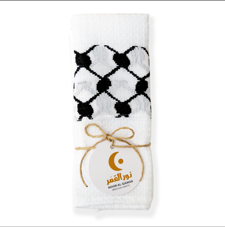 Keffeyeh Tea Towel - Black & White