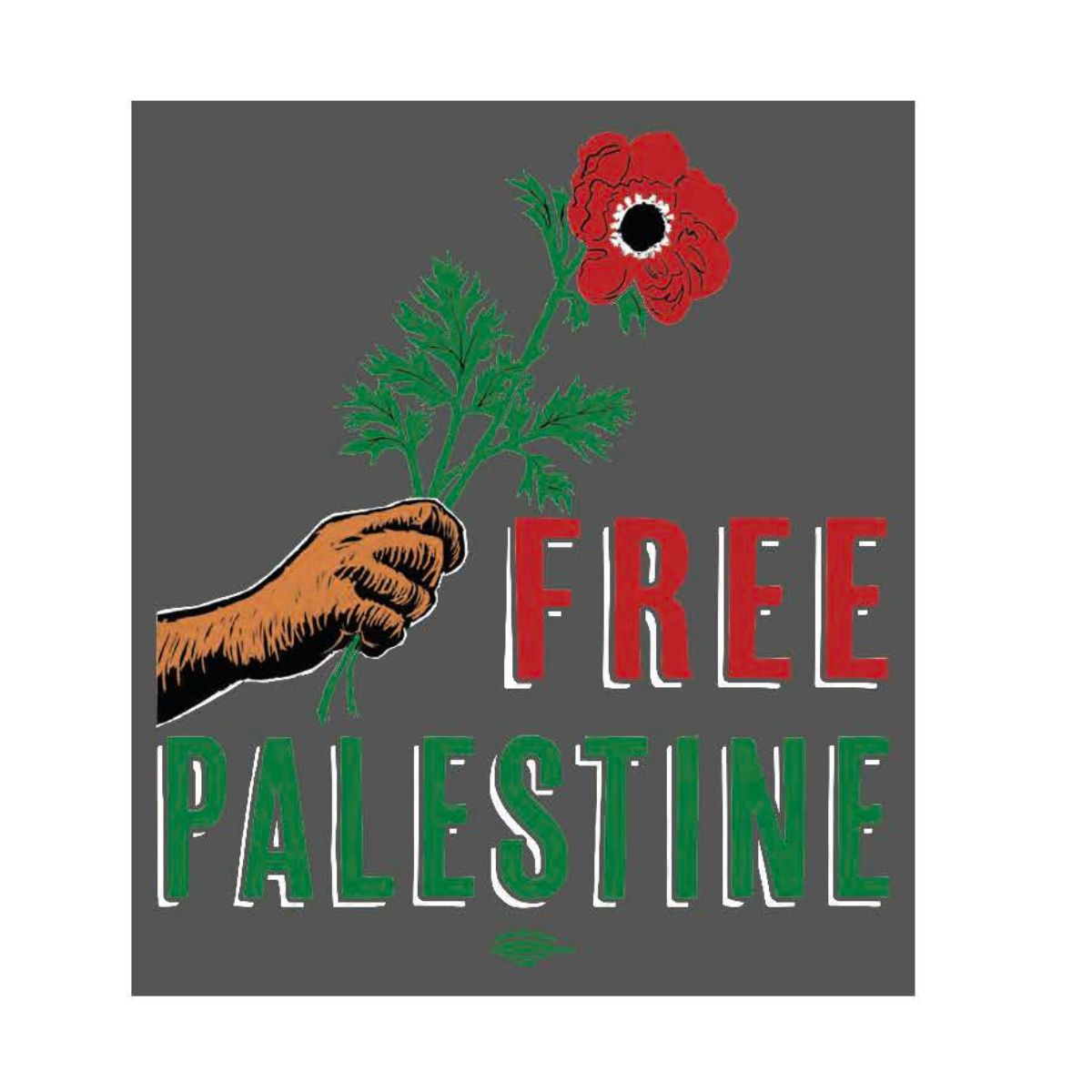 Free Palestine Crew Neck Sweatshirt