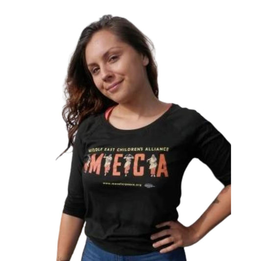 T-Shirts Meca logo and Dheisheh dancers, 3-4 length sleeve