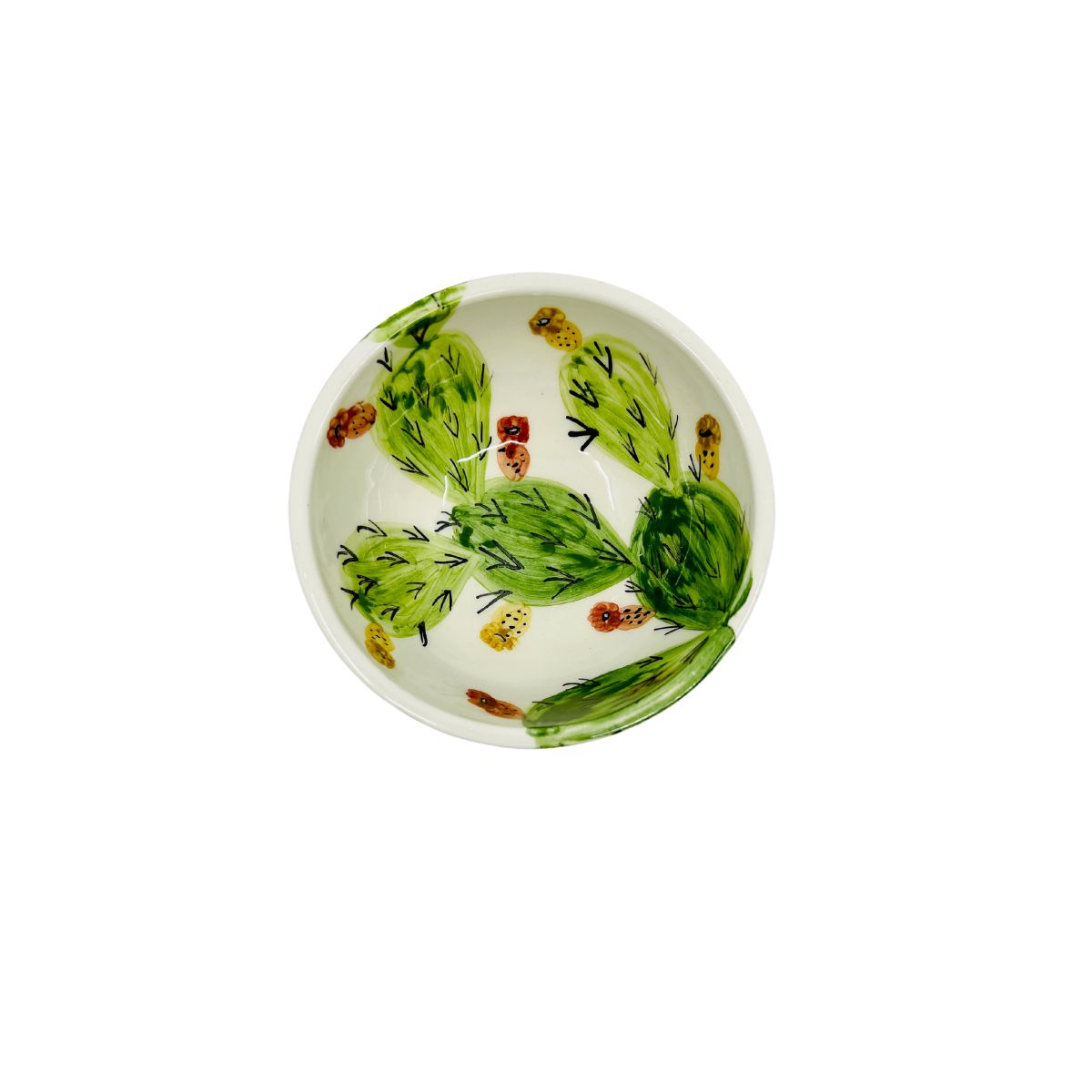Ceramic Dipping Bowl - Cactus 3.5"