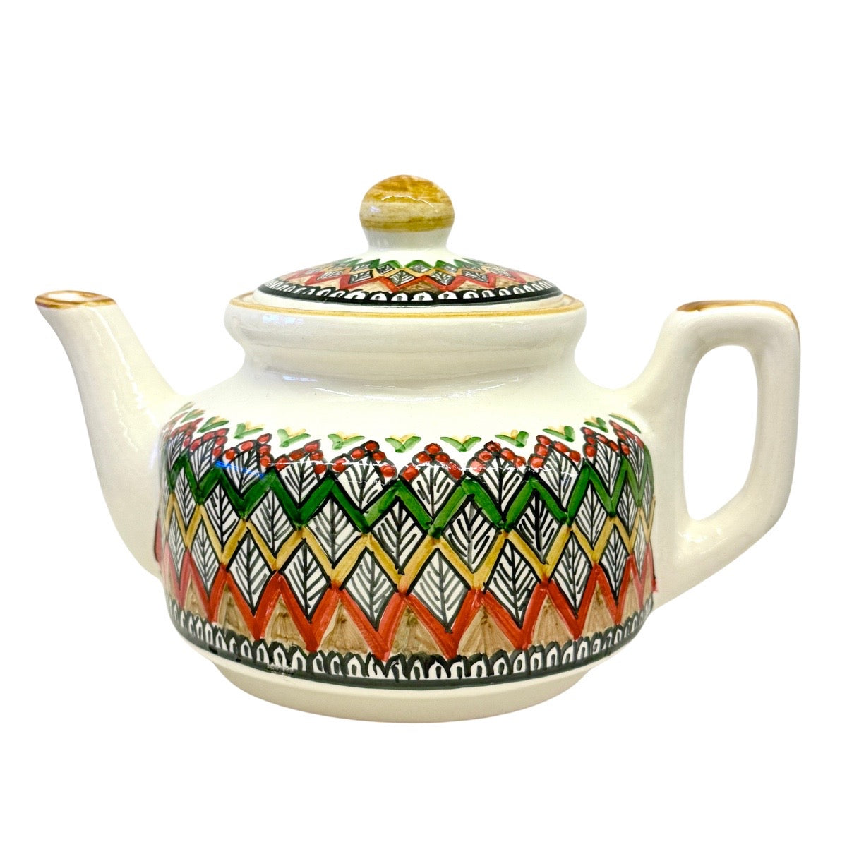 Ceramic Teapot - Zig Zag