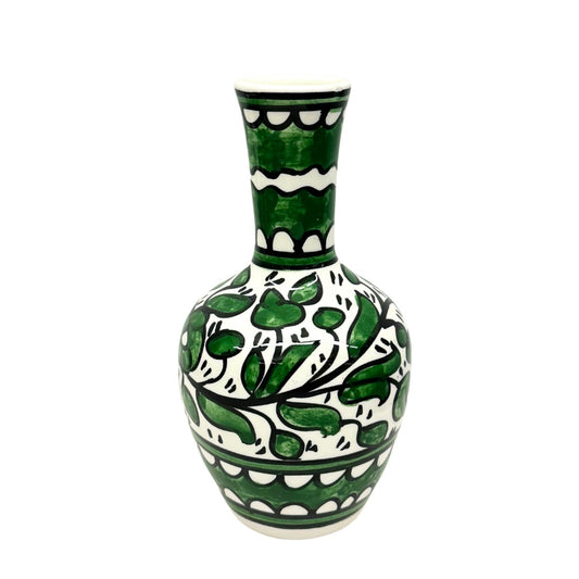 Ceramic Vase (7") - Green