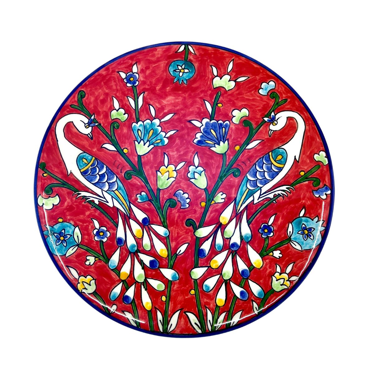 Ceramic Serving Plate (11 inches) - Red Birds