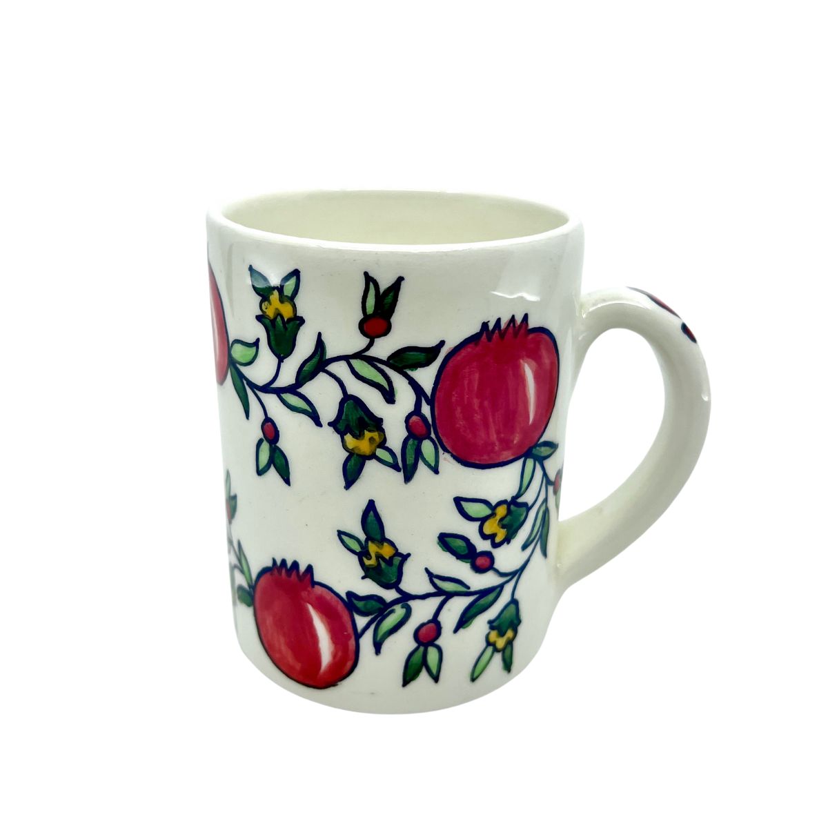Ceramic Mug - White Pomegranate