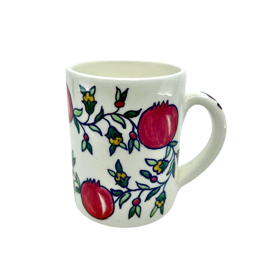 Ceramic Mug - White Pomegranate
