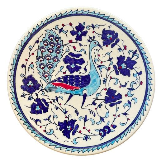 Ceramic Plate (12”) - Blue Bird