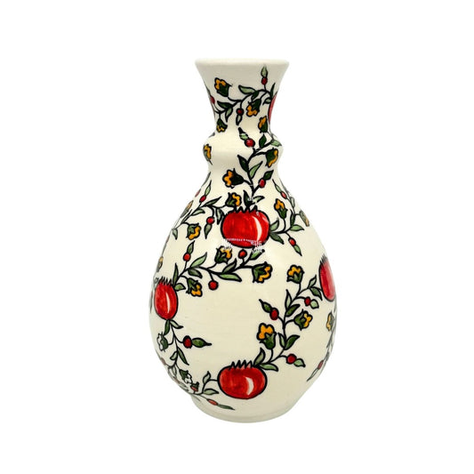 Ceramic Vase - White Pomegranate