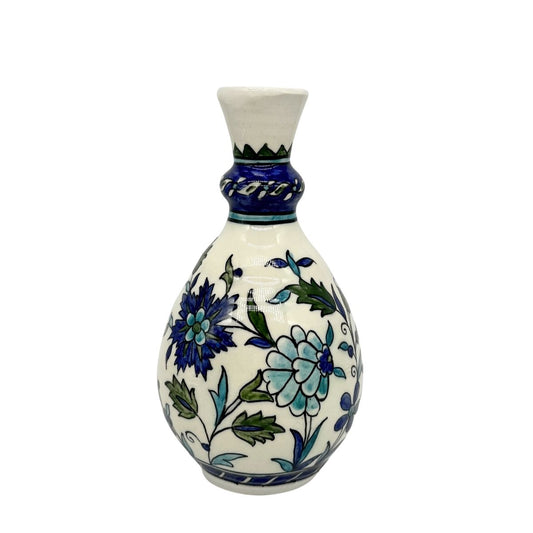 Ceramic Vase - Blue Flowers