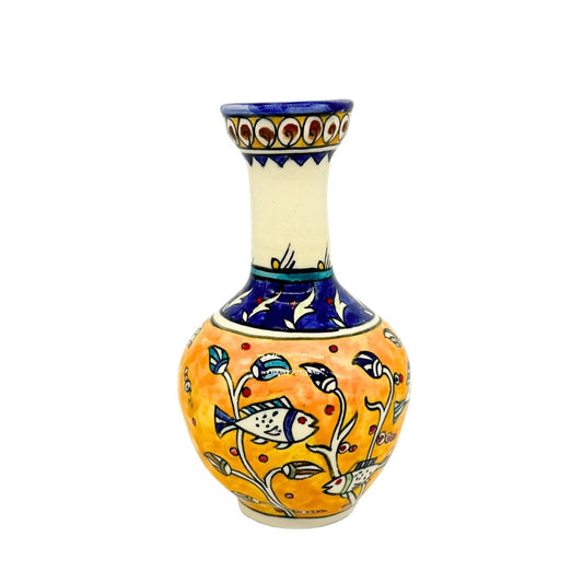 Ceramic Vase - Yellow Fish