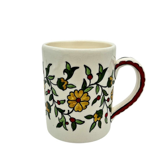 Ceramic Mug - White Flowers