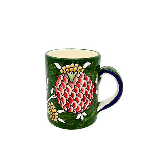 Ceramic Mug - Green Pomegranate