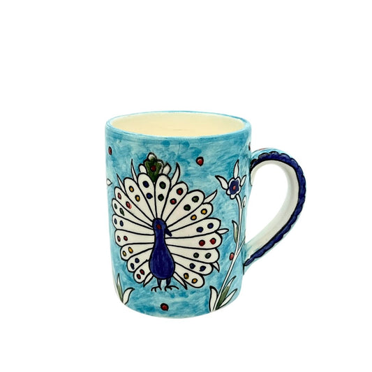 Ceramic Mug - Peacock (aqua)