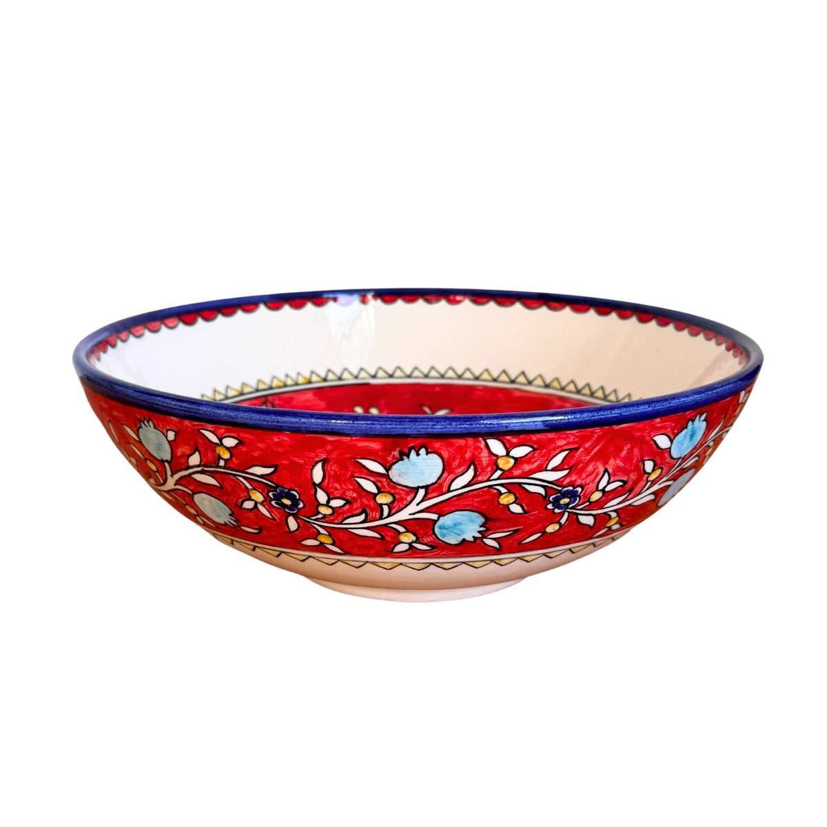 Ceramic Serving Bowl (10”) - Red Birds