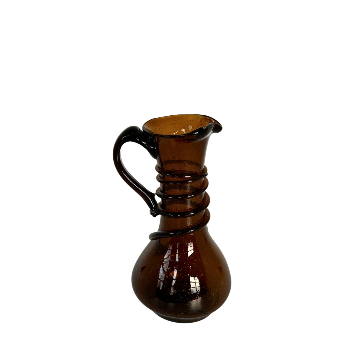 Glass Vase - Amber