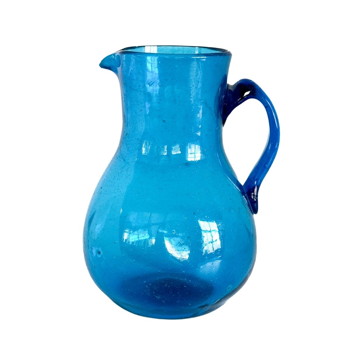Glass Pitcher - Mediterranean Blue